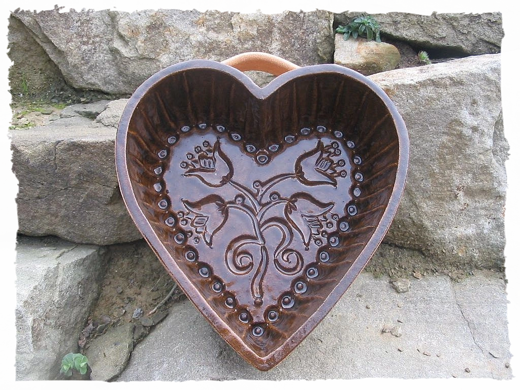 Srdce s květy - Forma na pečení 1